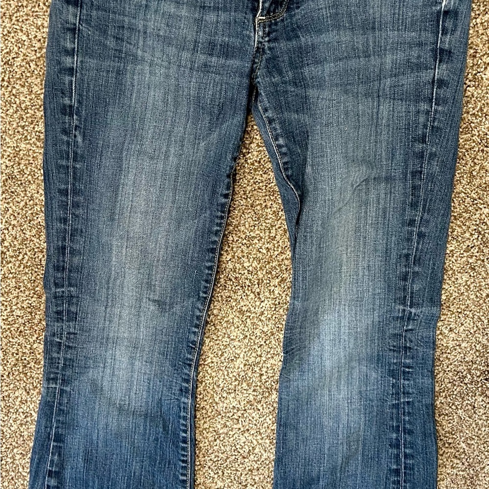 PAIGE Laurel Canyon Dark Blue Boot Cut Jeans